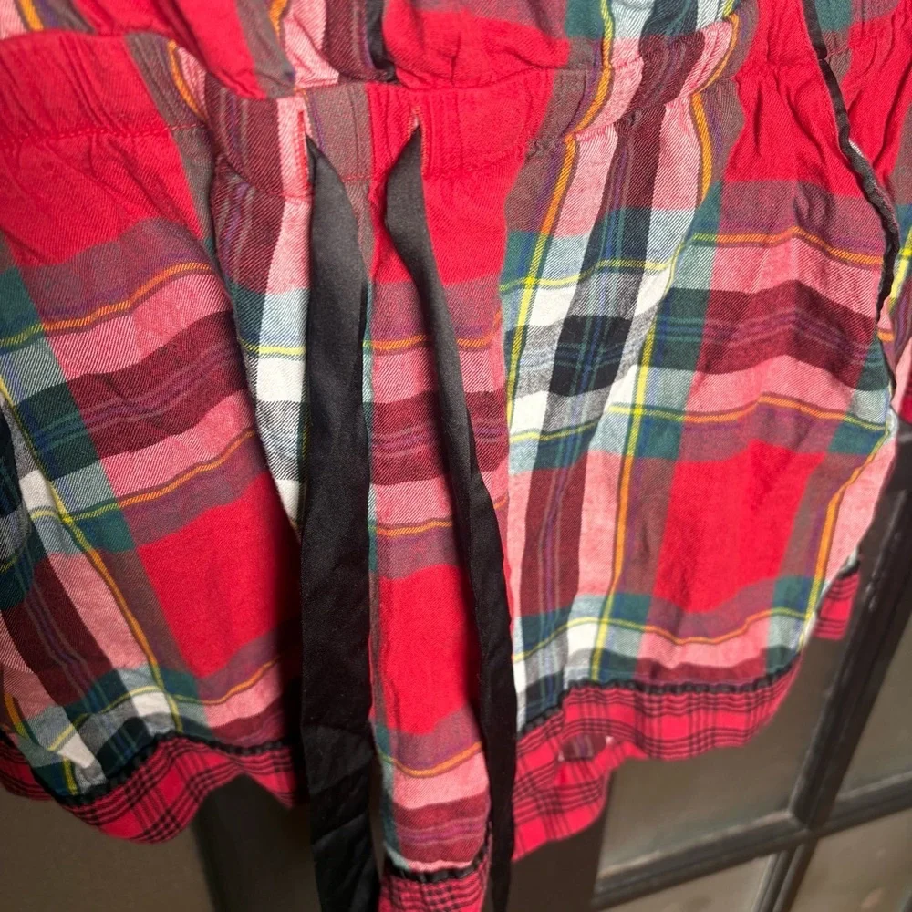 Victoria’s Secret Plaid Pajama Romper Rhinestone Dream Size M